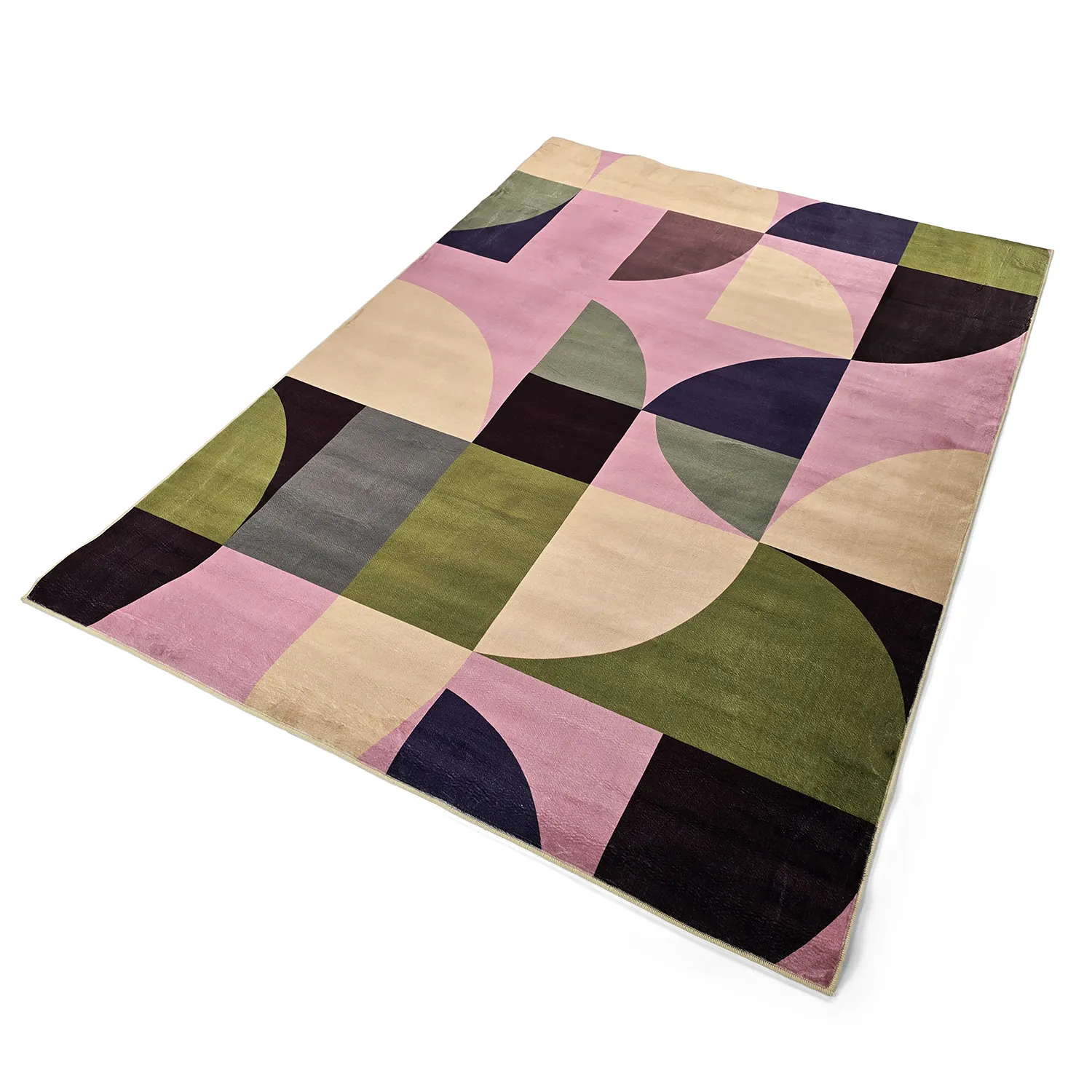 Tapis Wilton - Kalami (rose/multicolore)