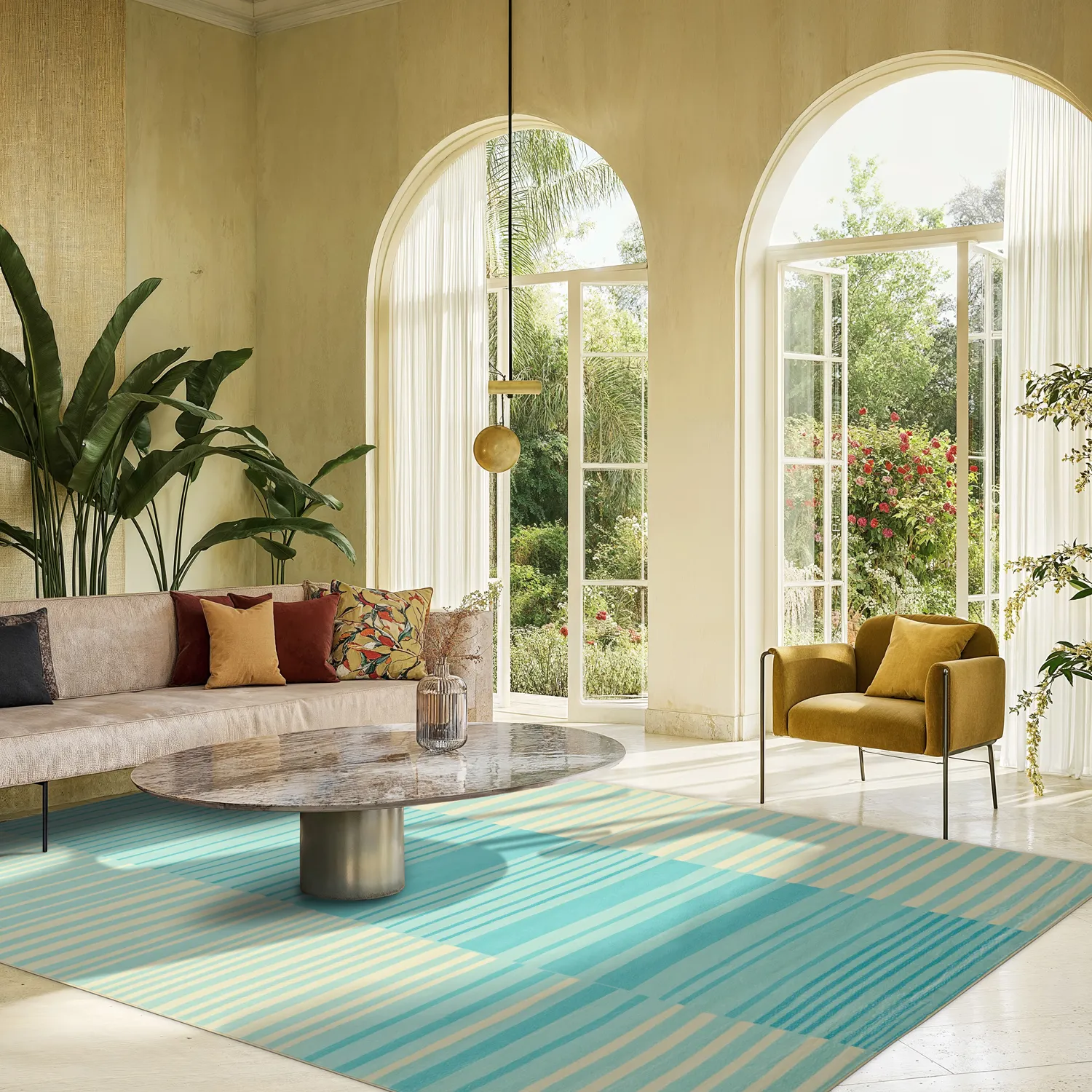 Tapis Wilton - Lorne (turquoise)