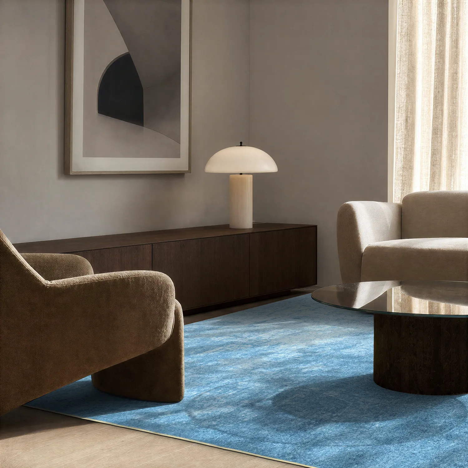 Tapis Wilton - Lynton (bleu)