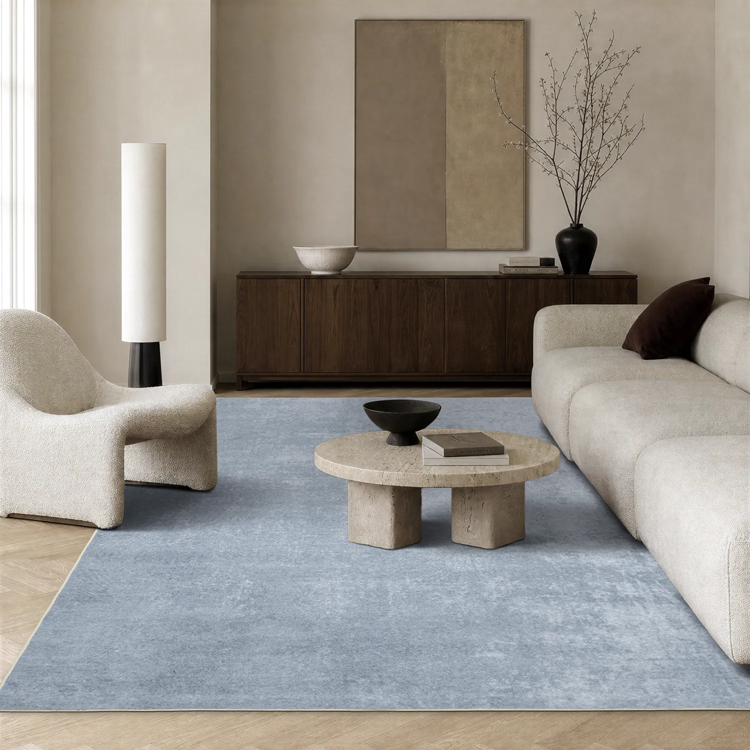 Tapis Wilton - Lynton (gris clair)