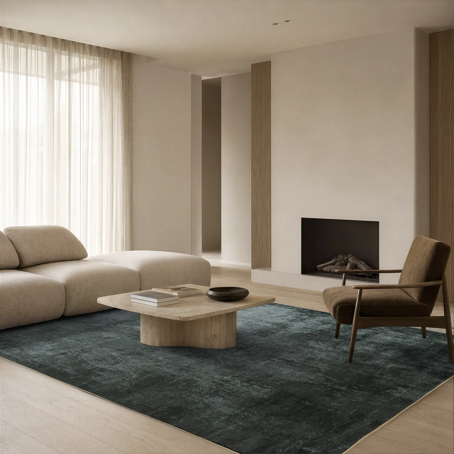 Tapis Wilton - Lynton (gris foncé)