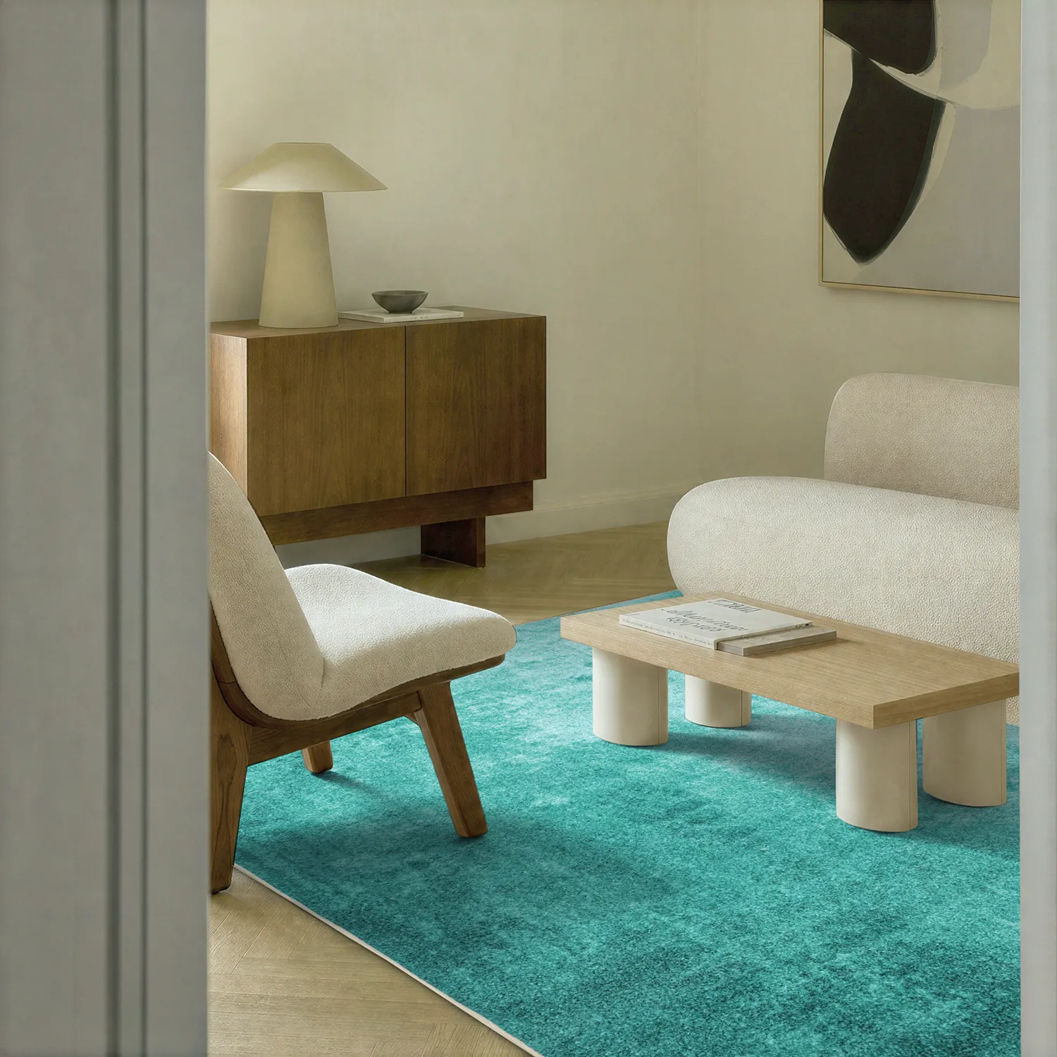 Tapis Wilton - Lynton (bleu pétrole)