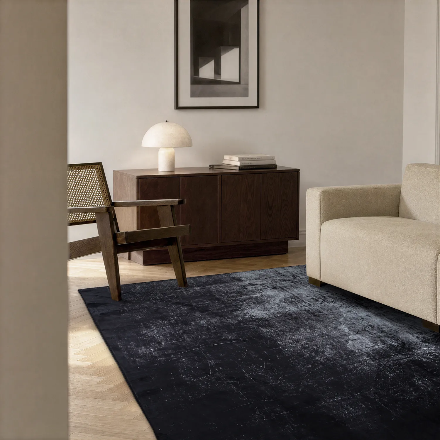 Tapis Wilton - Lynton (noir)