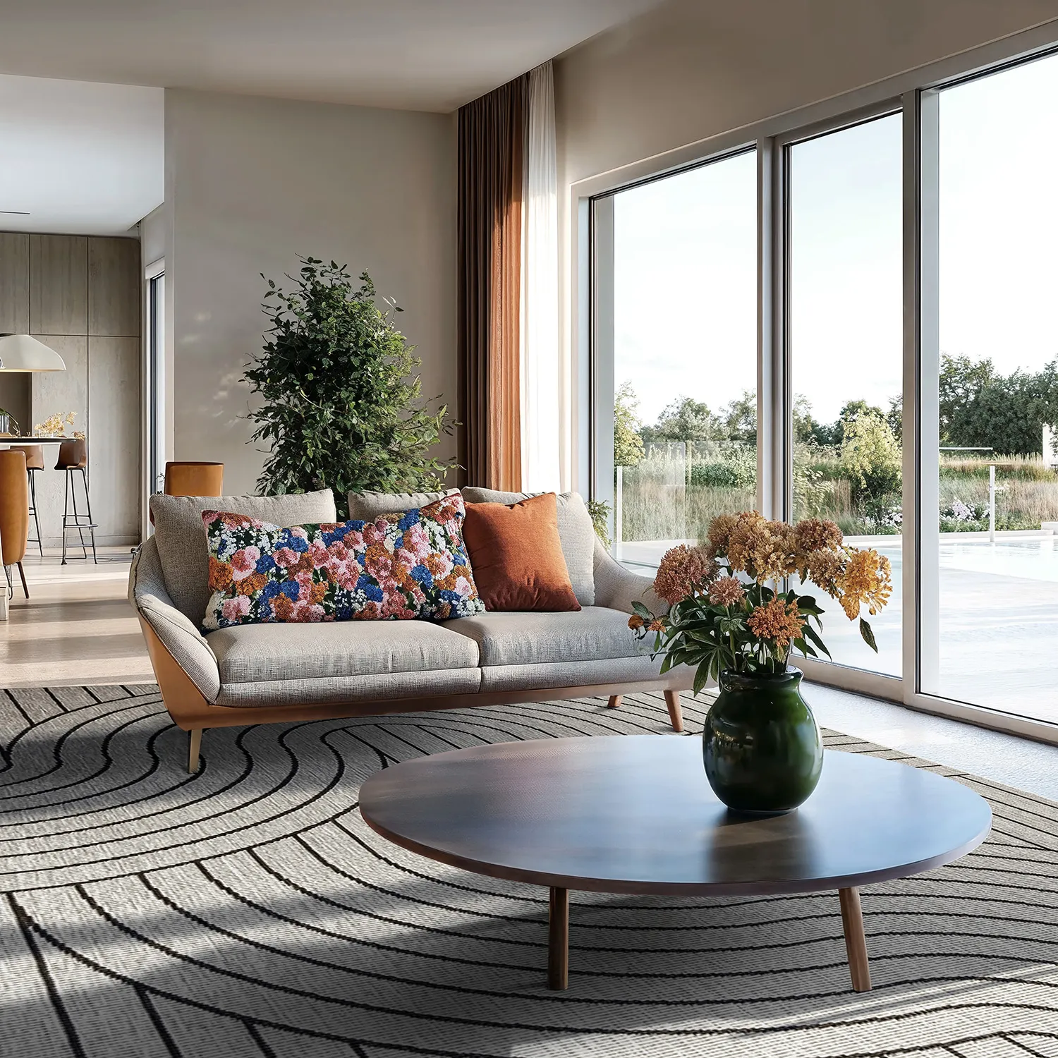 Tapis d’intérieur et d’extérieur - Maynard (noir)