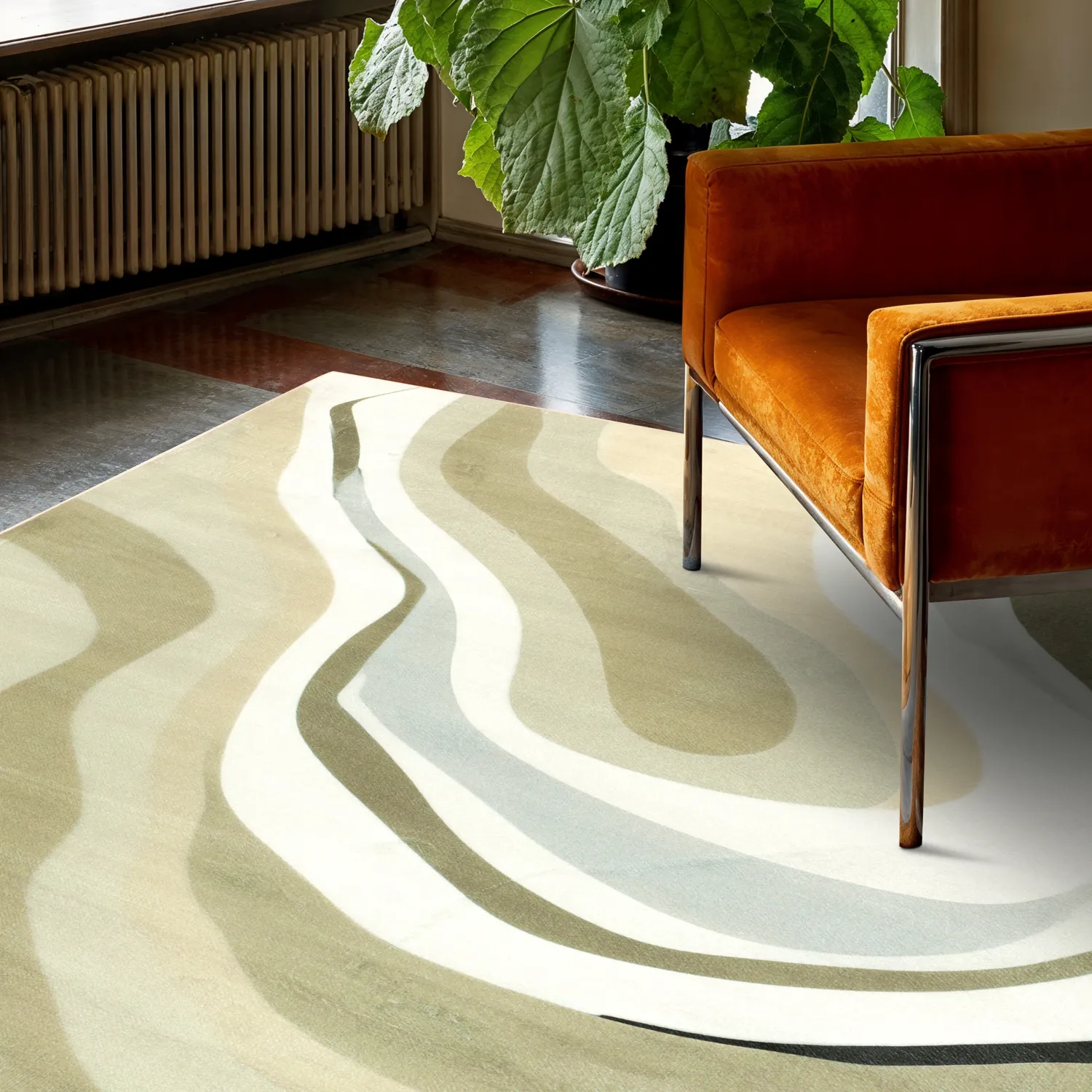 Tapis Wilton - Mudgee (beige/multicolore)