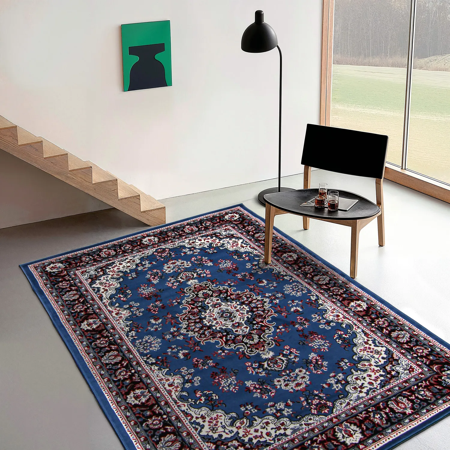 Tapis Wilton - Peking (bleu)