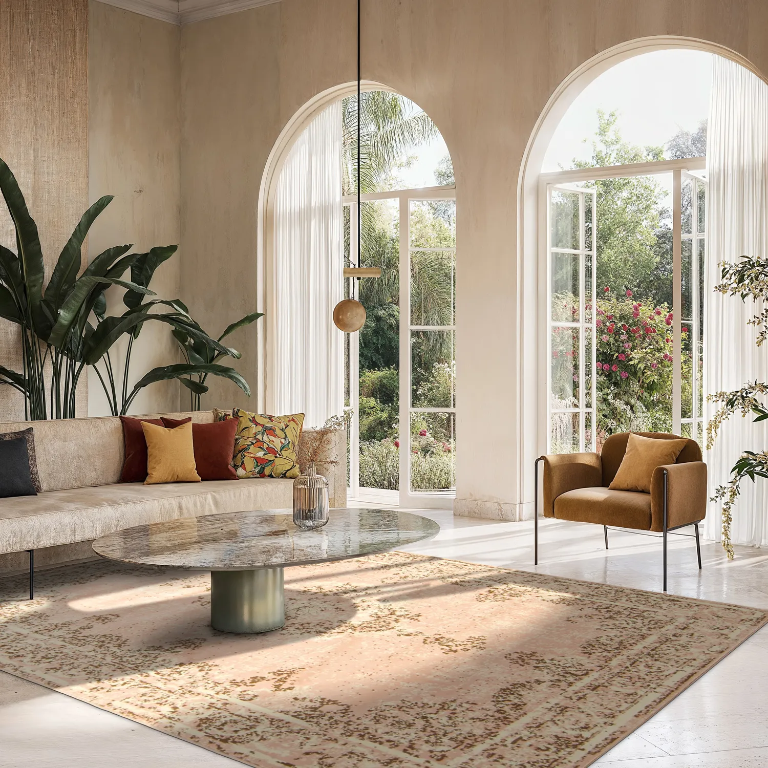 Tapis Wilton - Peking (rose)