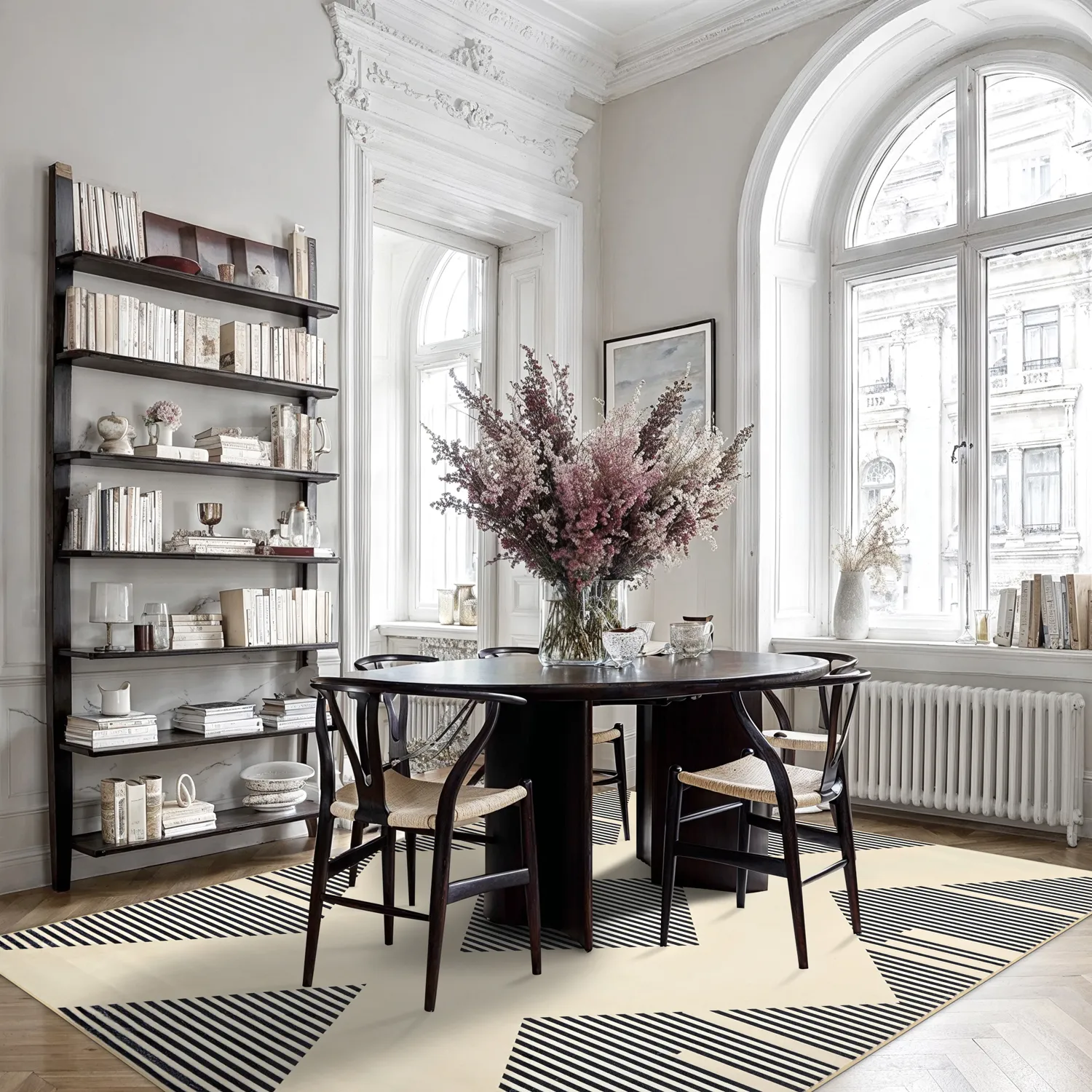 Tapis Wilton - Pucon (noir/crème)