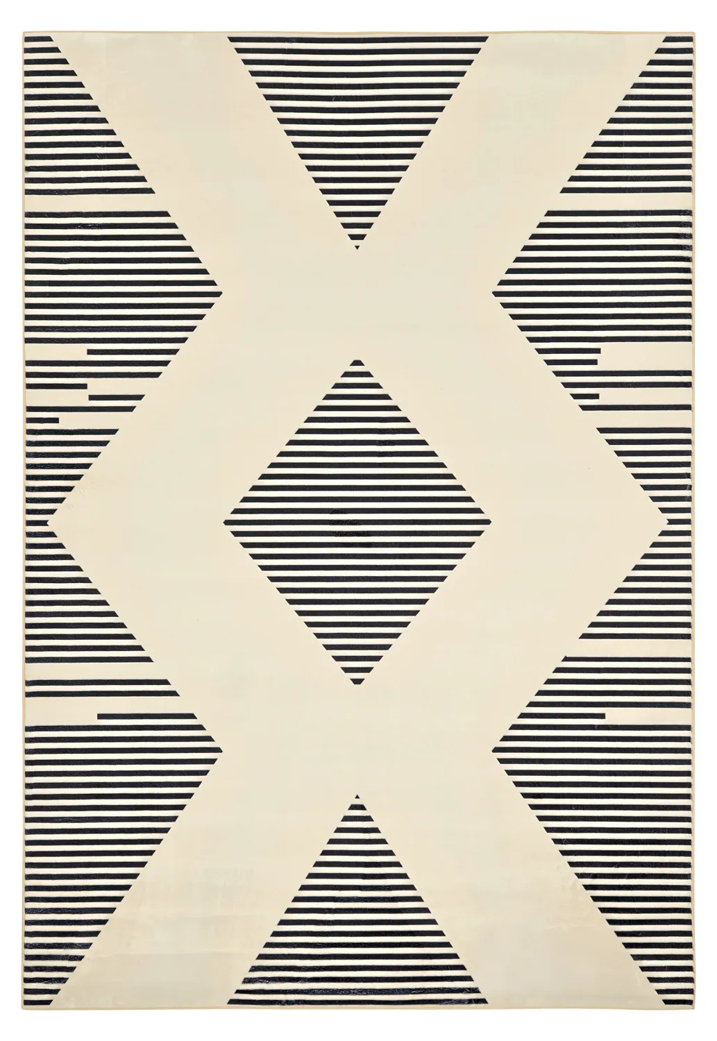 Tapis Wilton - Pucon (noir/crème)