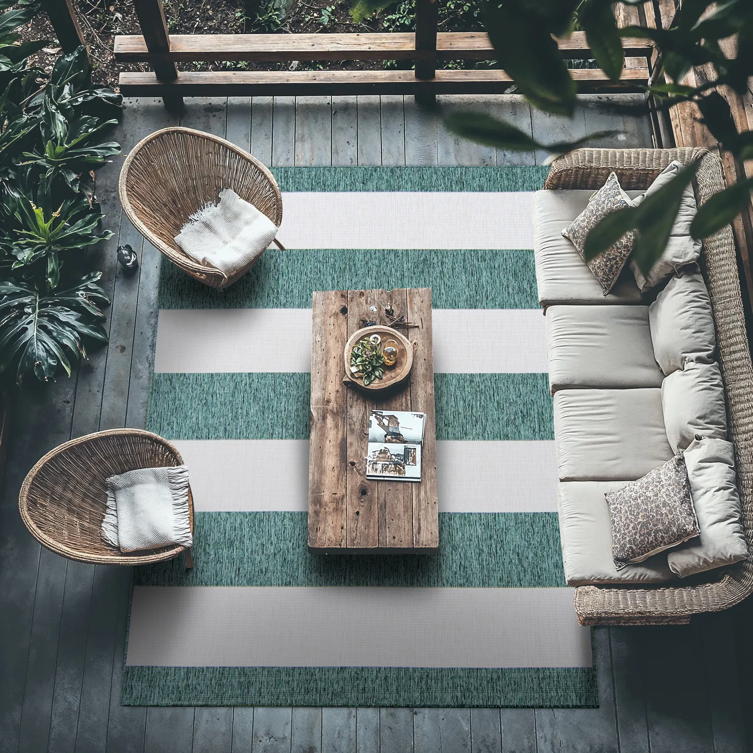 Tapis Intérieurs/Extérieurs - Santana (vert)