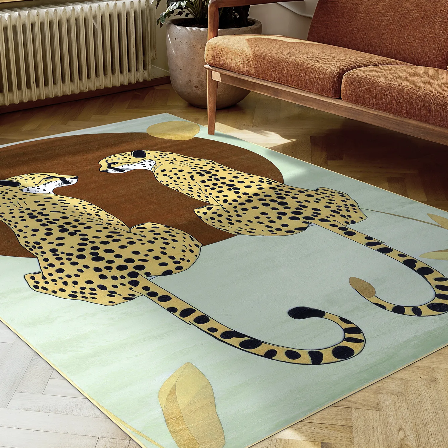 Tapis Wilton - Ubud (léopard)