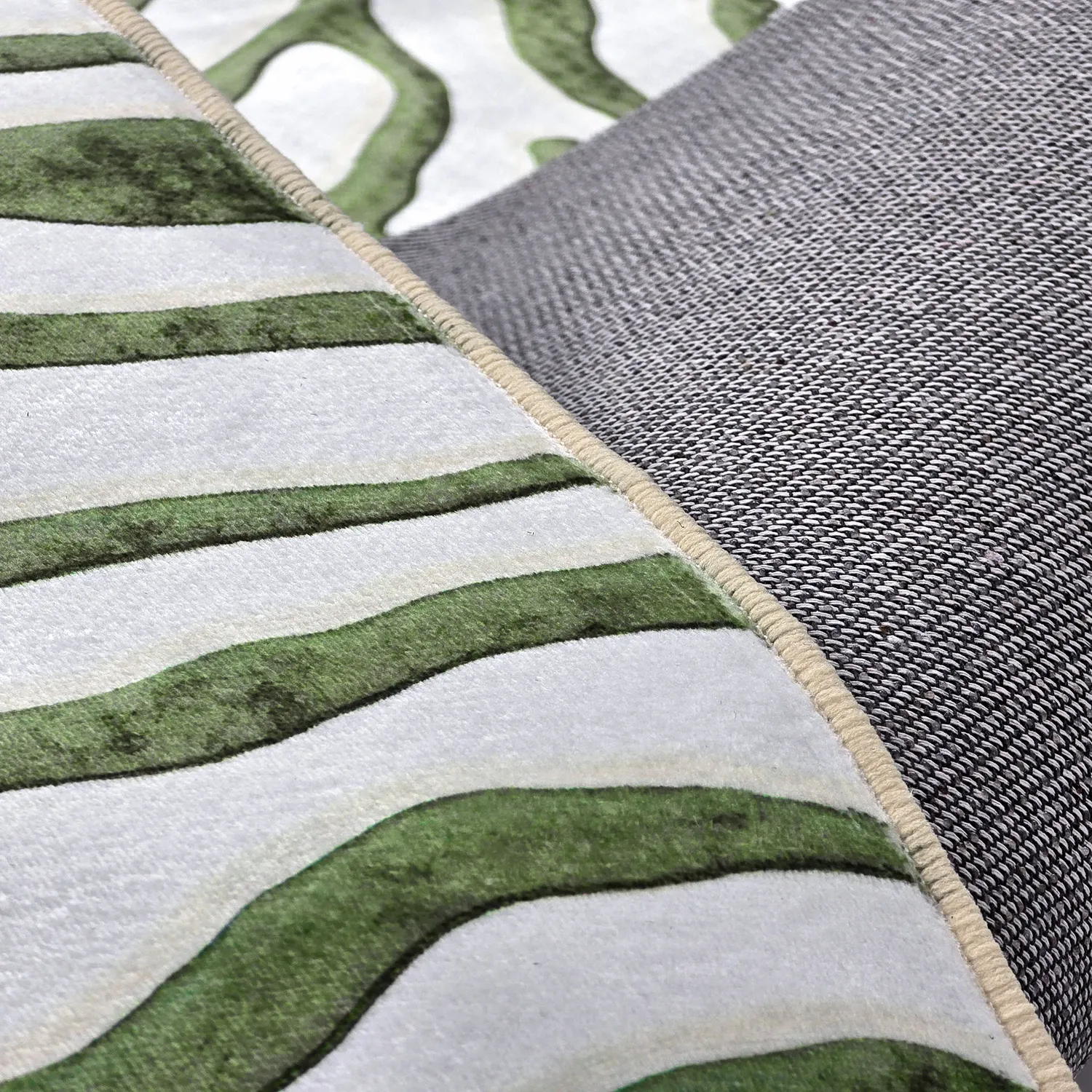 Tapis Wilton - Zebra (vert)