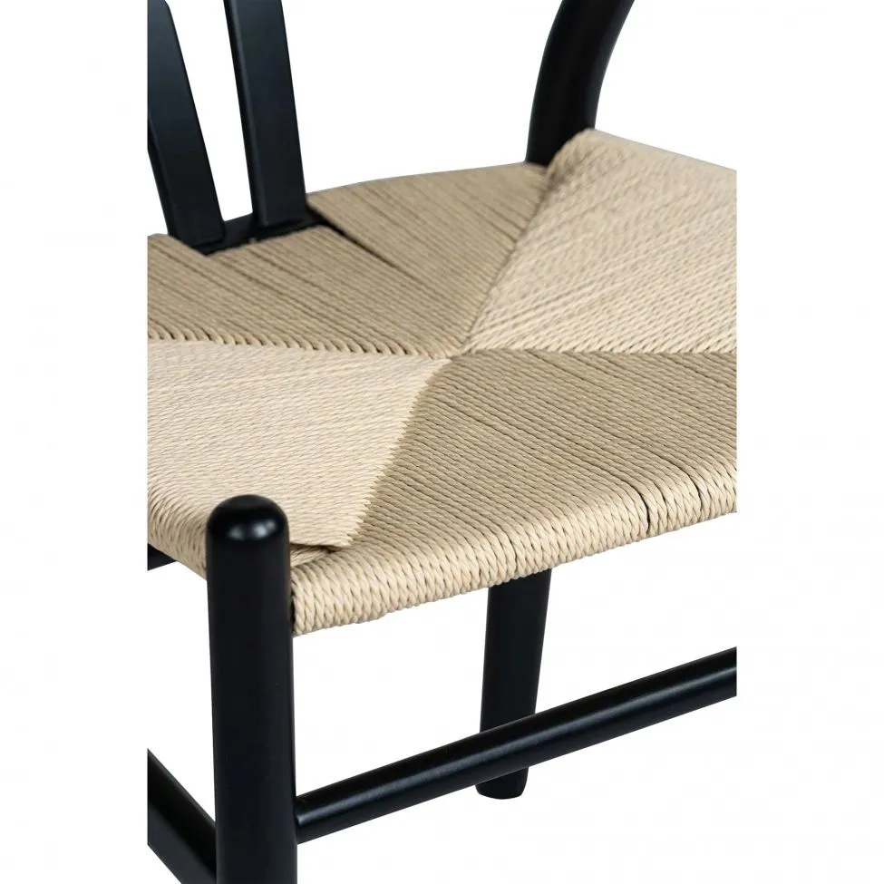 Chaise - Alta (noir/beige) - 2 pièces