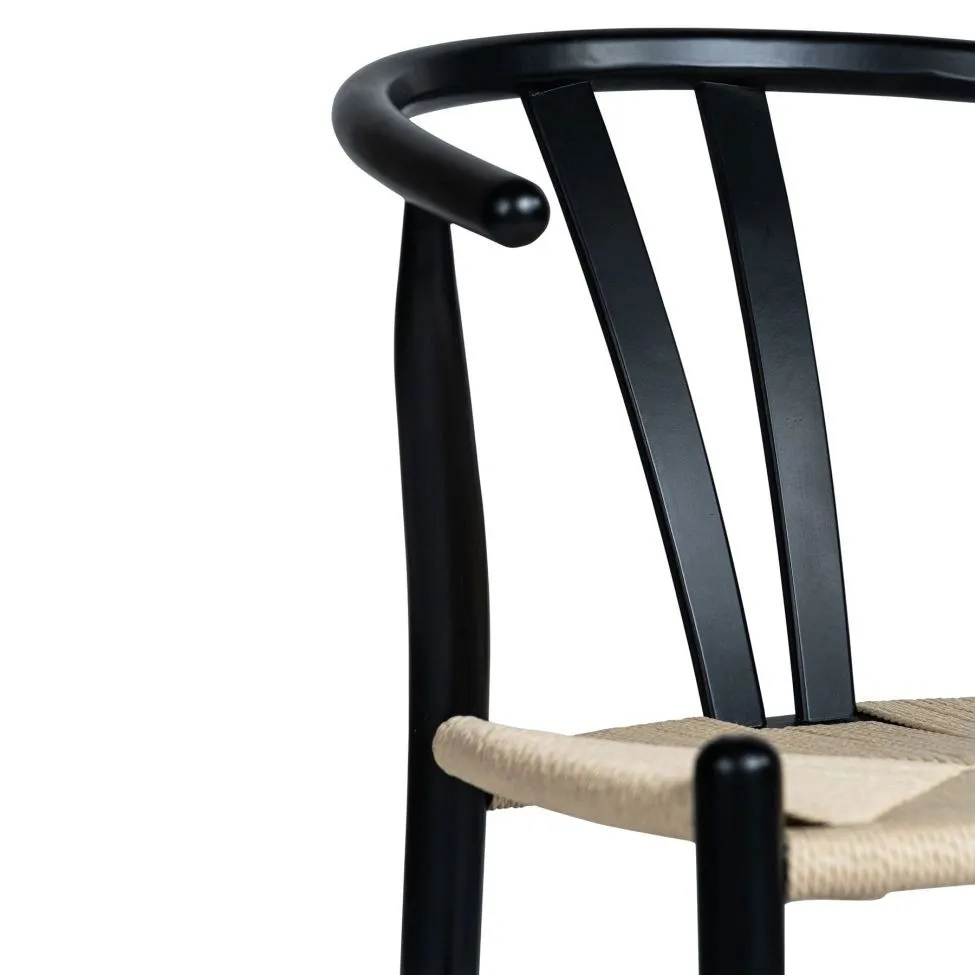 Chaise - Alta (noir/beige) - 2 pièces