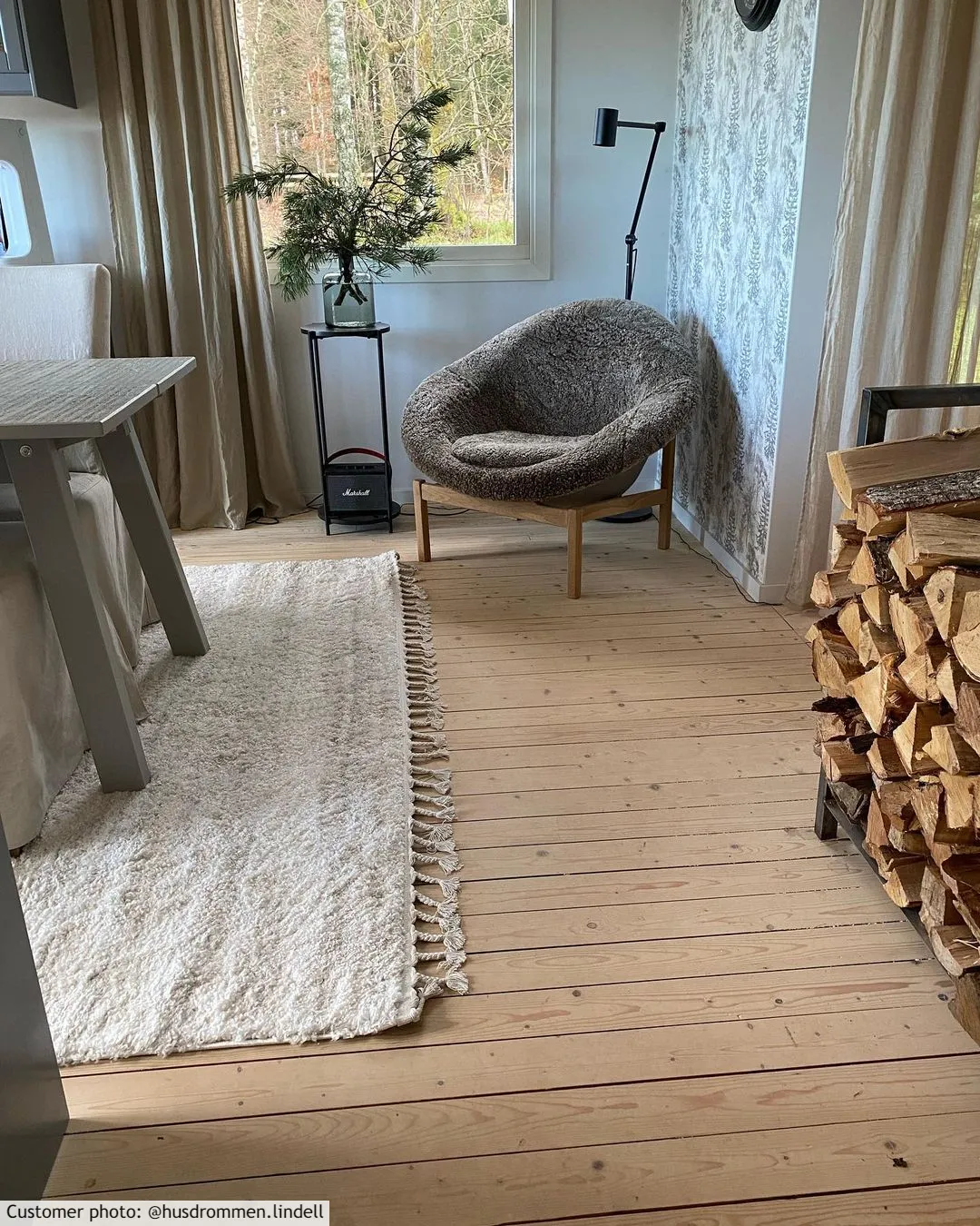 Tapis à poils longs - Orellana (beige)