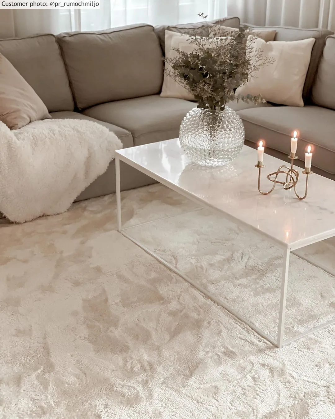Tapis moelleux - Aranga Super Soft Fur (beige)