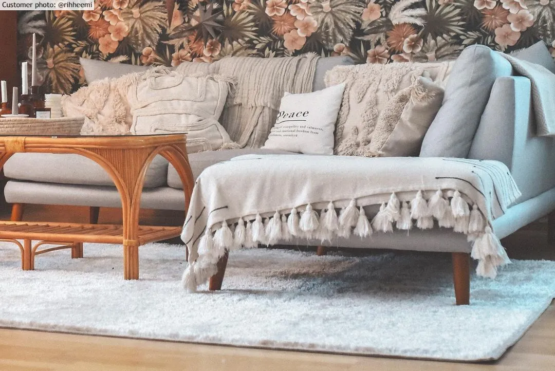 Tapis à poils longs - Cosy (beige)