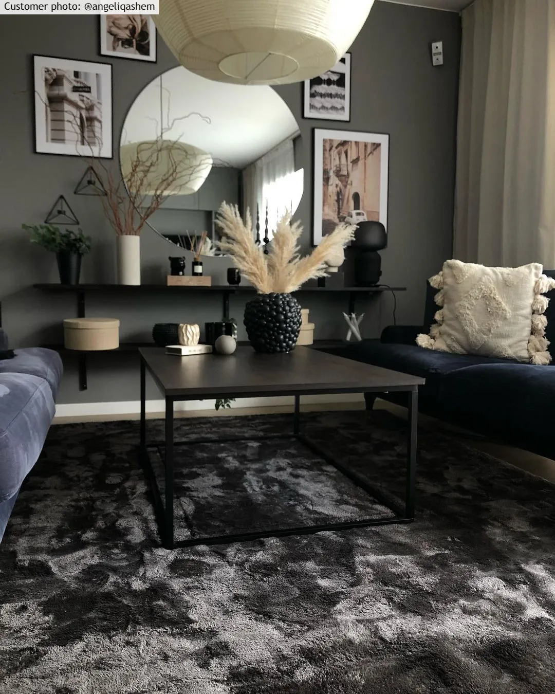 Tapis à poils longs - Aranga Super Soft Fur (anthracite)