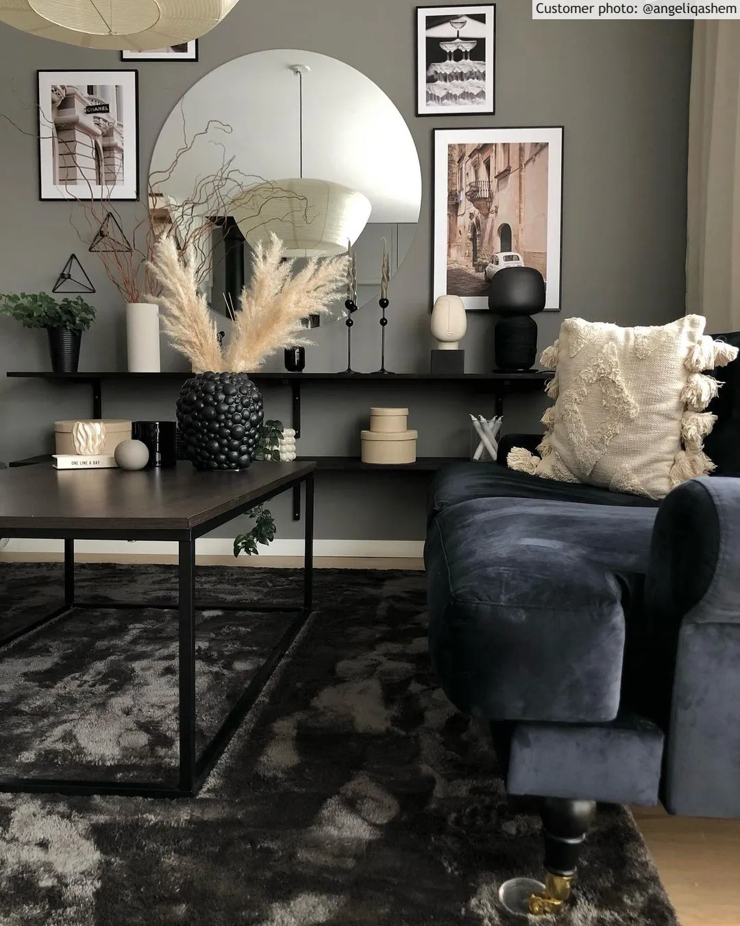Tapis à poils longs - Aranga Super Soft Fur (anthracite)