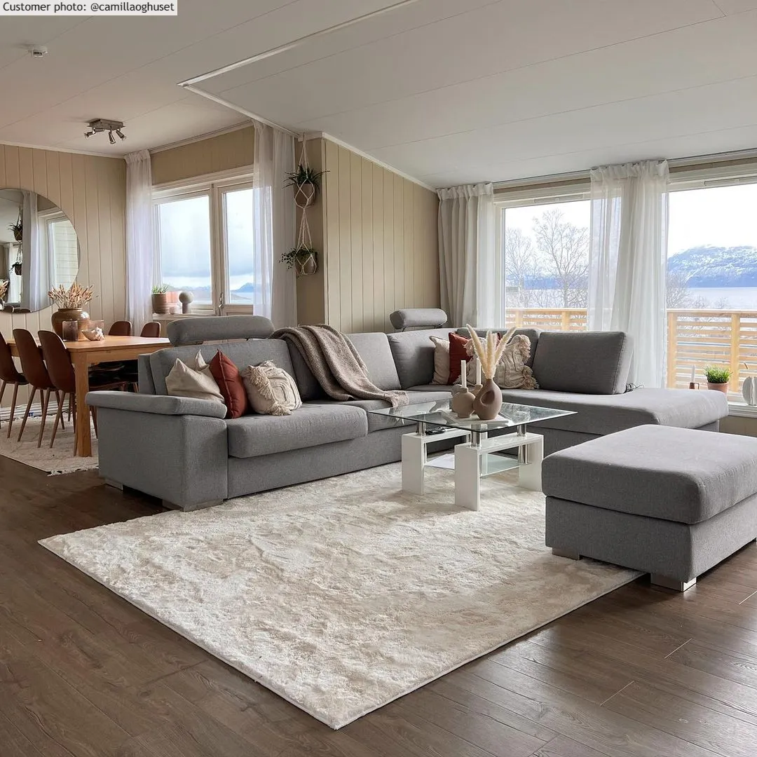 Tapis à poils longs - Aranga Super Soft Fur (blanc)