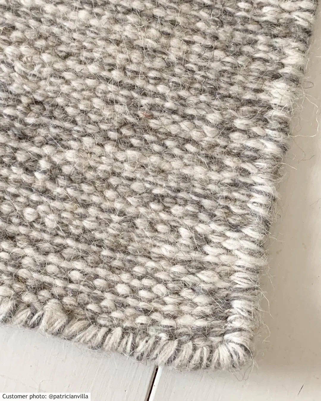 Tapis en laine - Dhurry (gris)
