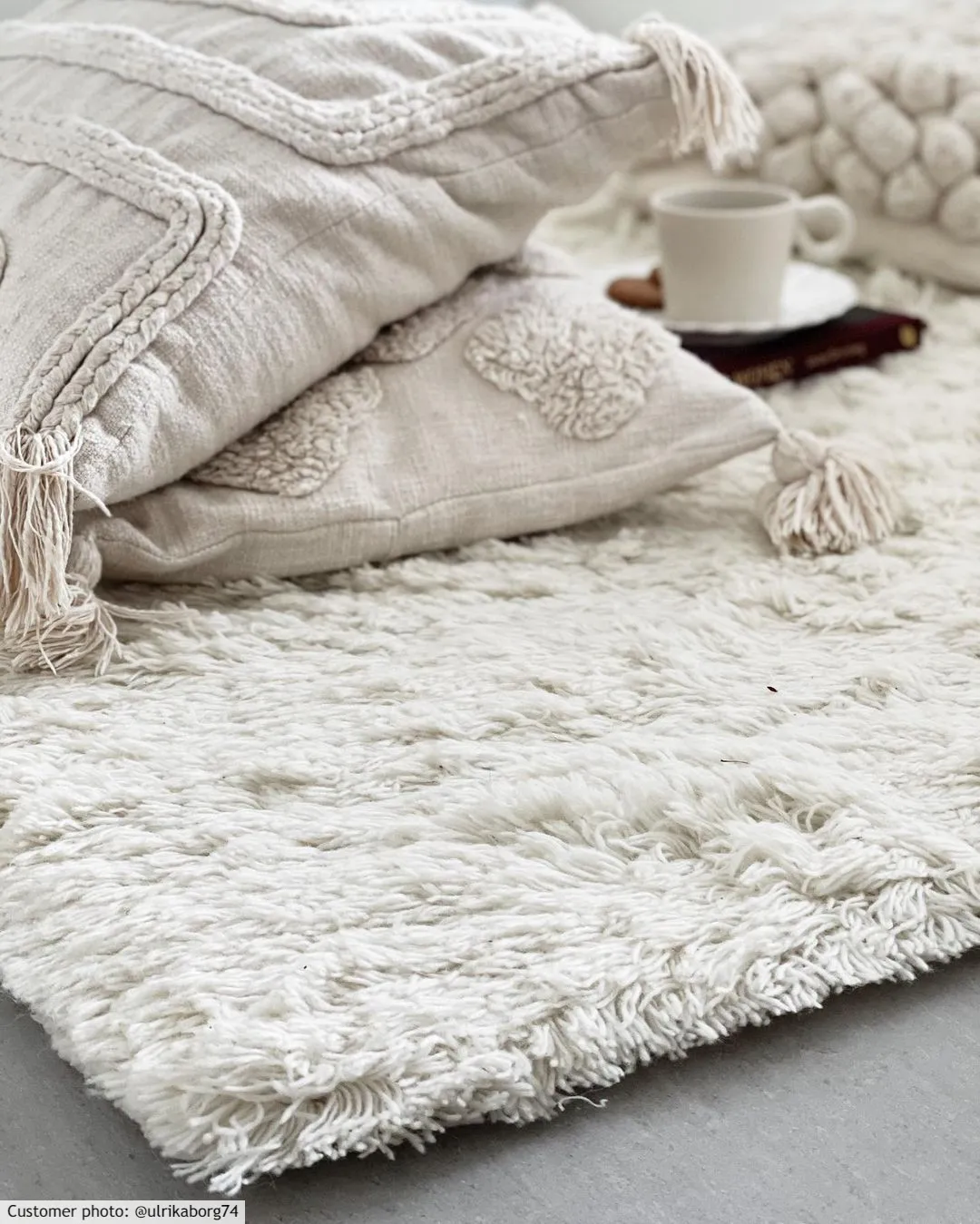 Tapis en laine - Aliste Wool Shaggy (blanc neige)