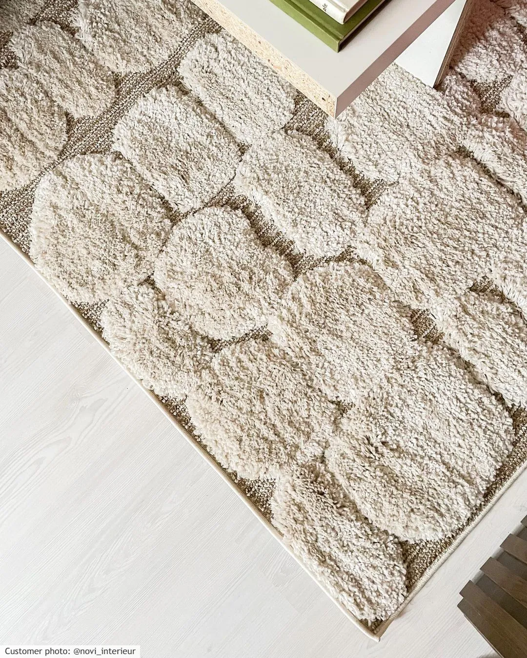 Tapis à poils longs - Fondi (beige)
