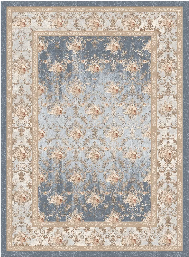 Tapis Wilton - Zafer (gris/beige)