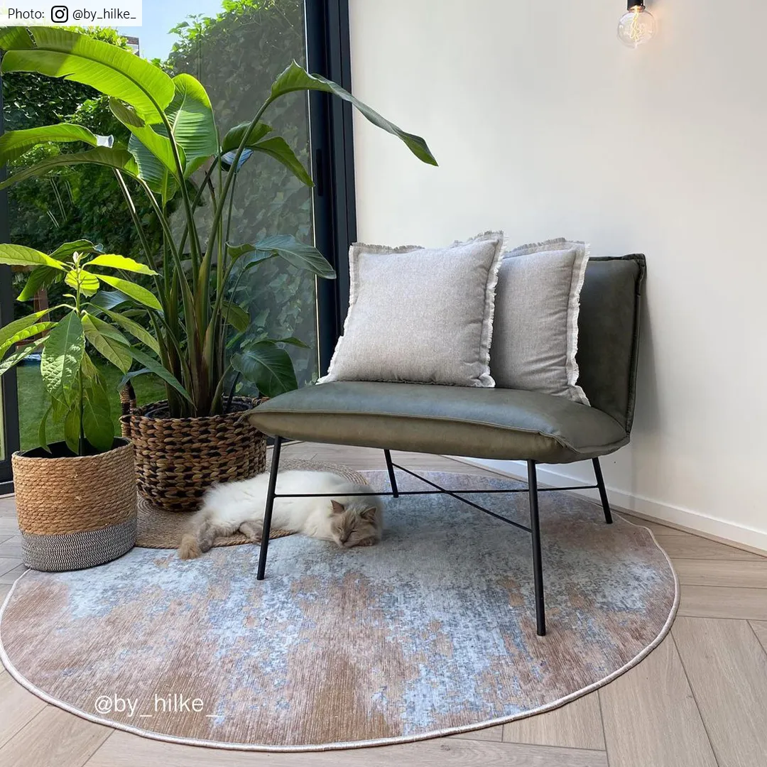 Tapis rond - Zarzi (beige)